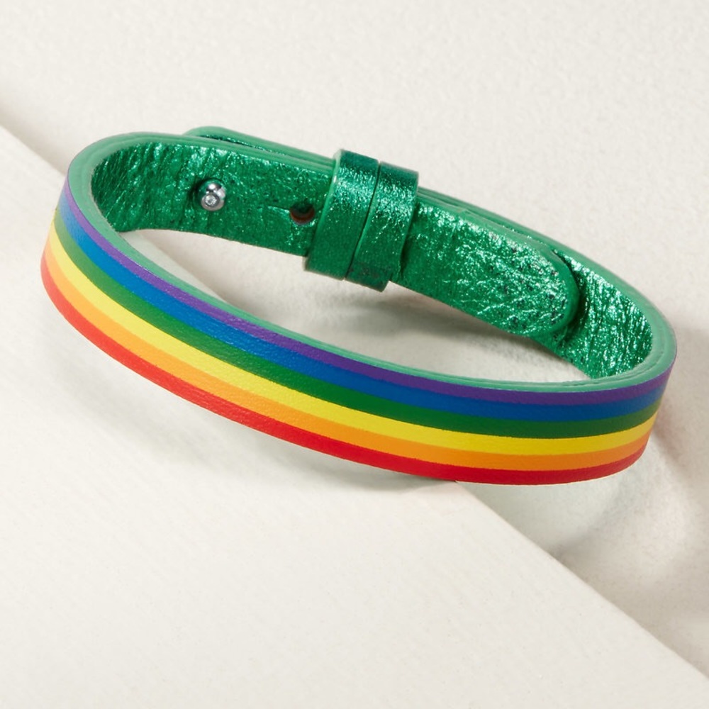 *Single Leather Bracelet Band* KEEP COLLECTIVE~Retired Emerald Green *NIP*